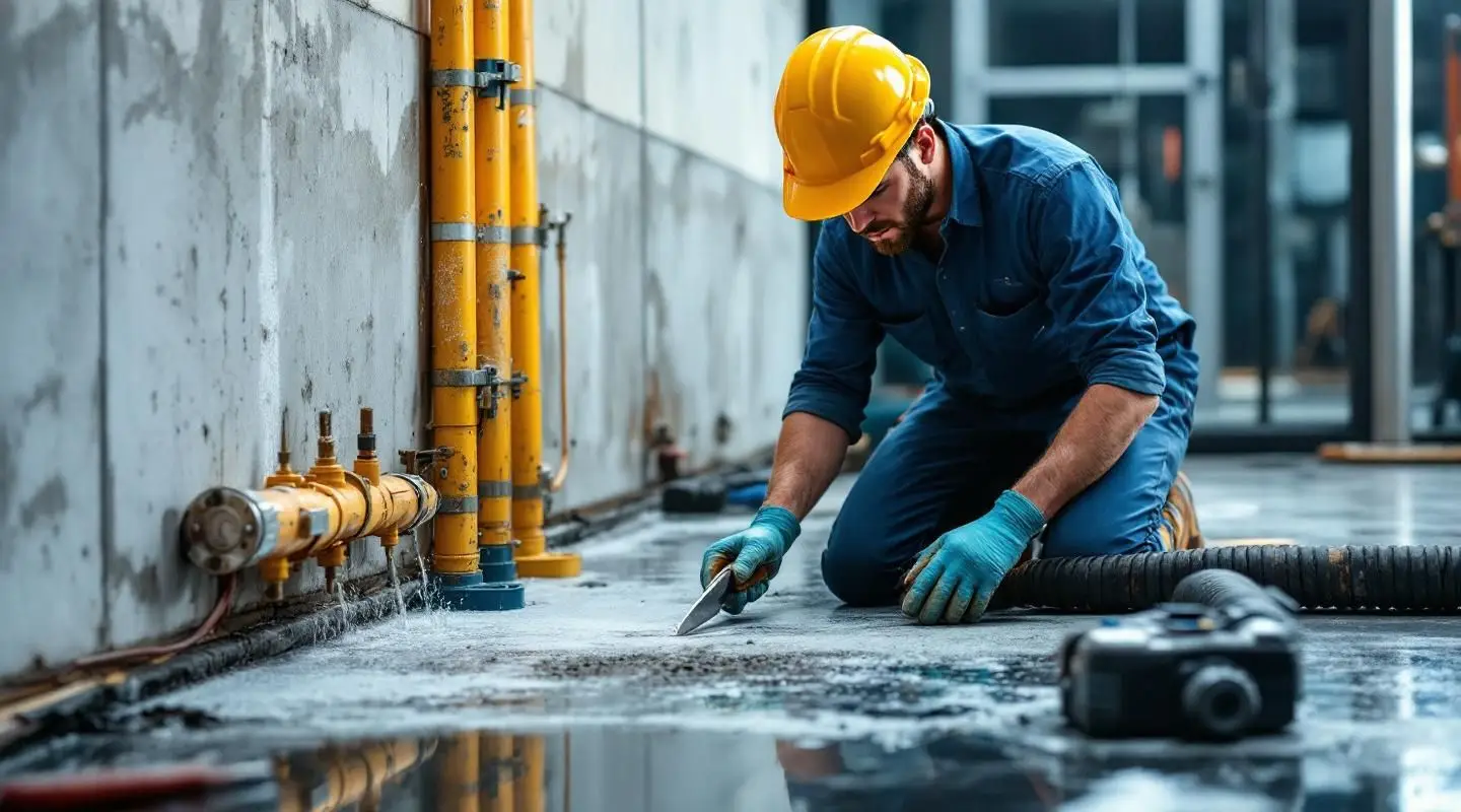 Professional restoration technicians using industrial air movers and dehumidifiers in a North Charleston hotel to perform expert Hotel Water Damage Restoration and emergency structural drying.